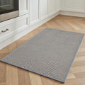 Kitchen floor mat, non-slip and washable gray kitchen rug, absorbent and quick-drying, easy to clean, suitable for use in front of the sink. Size: 17 inches * 30 inches.